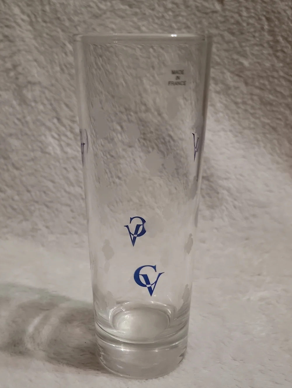 Luigi Bormioli Courvoisier martini glass and Courvoisier cognac Shot Glass